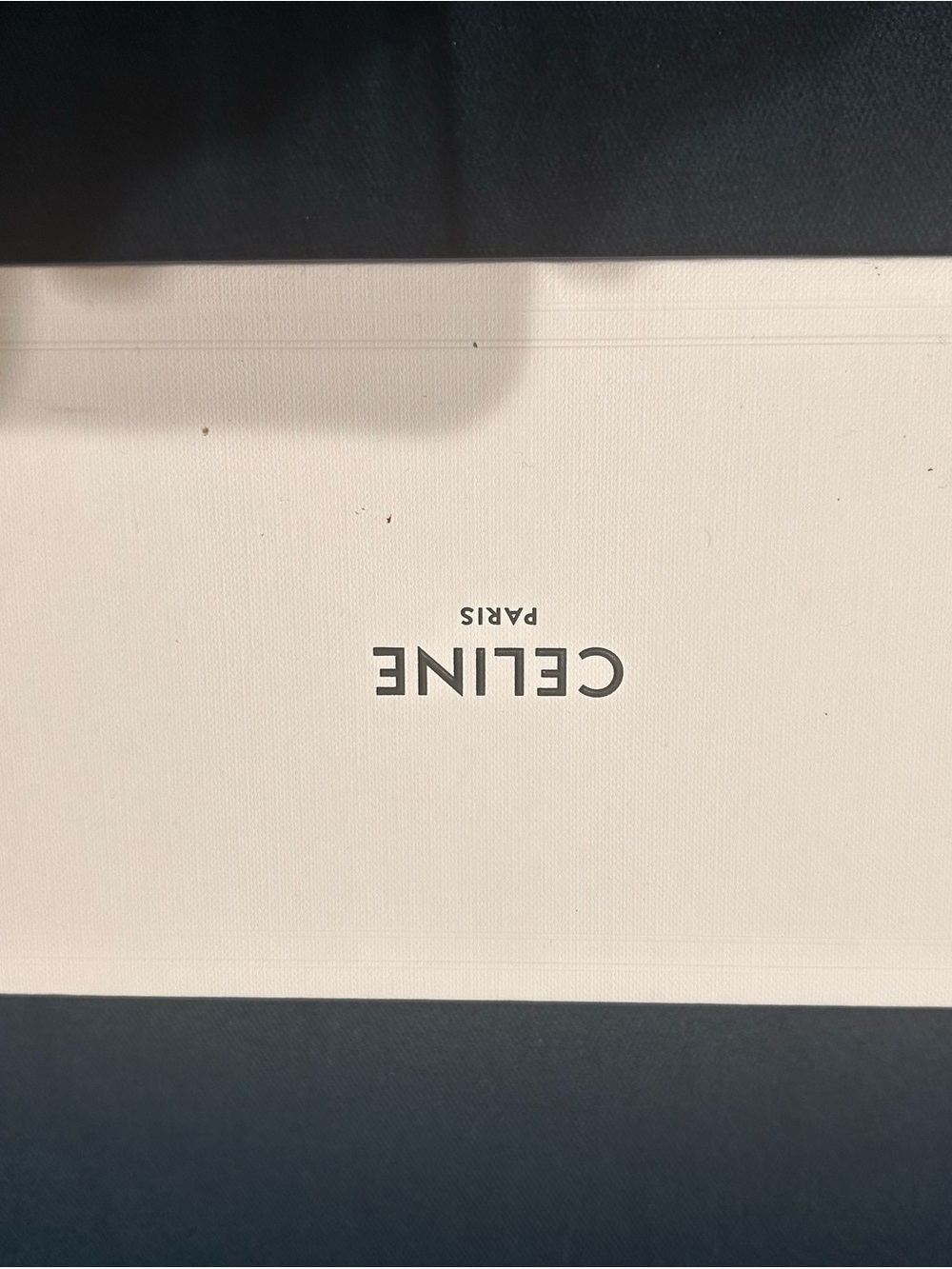 Celine Cream Leather Crossbody Phone Pouch with Logo - Picture 3 of 3